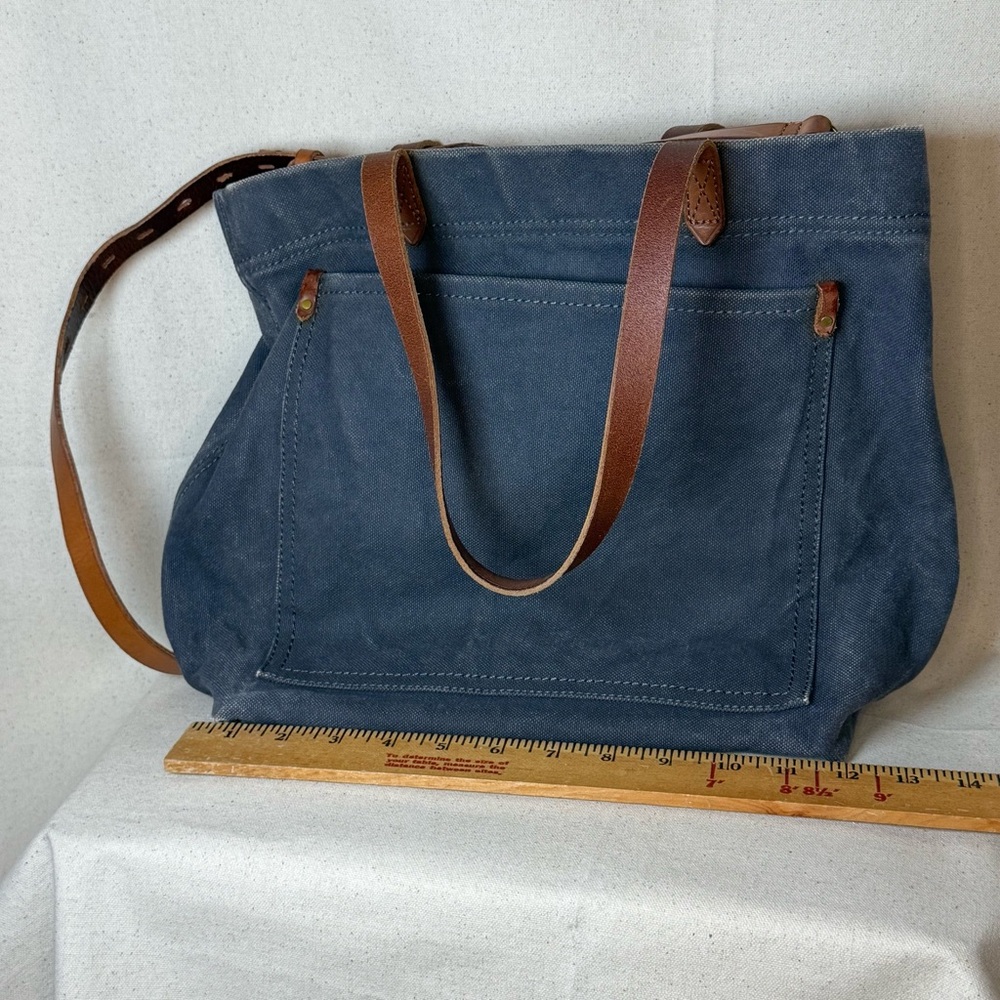 MADEWELL The Canvas Medium Transport Tote Canvas bag Leather Straps *SOLDOUT - Picture 6 of 11